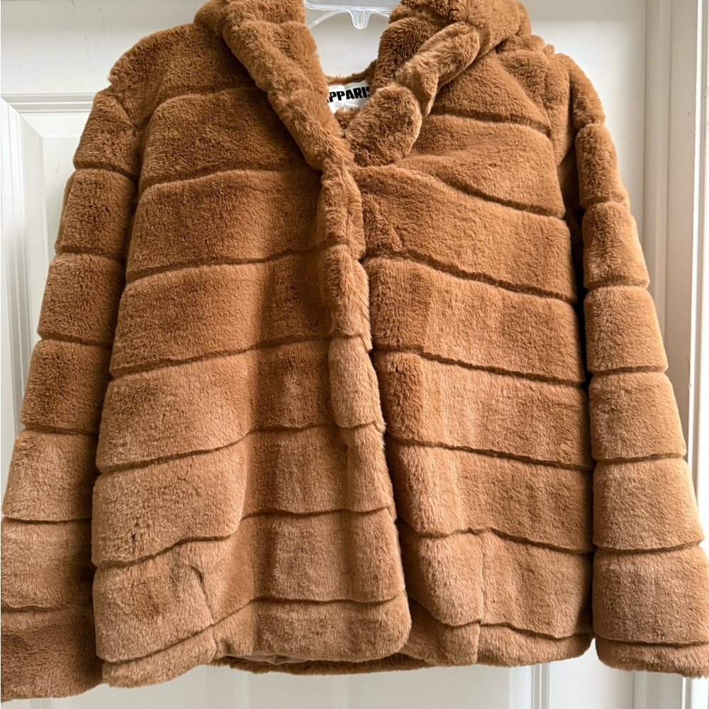Apparis Camel Faux Fur Women’s Goldy Jacket